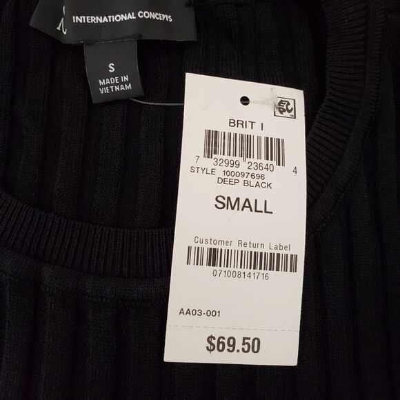 NEW! INC Rib Knit Sparkle Trim Sweater size Small - Picture 10 of 12